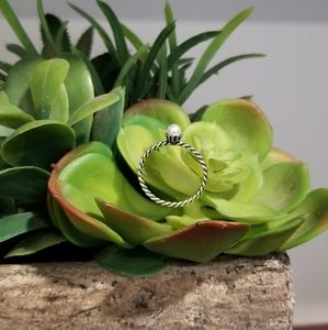 💍 STERLING SILVER RING WITH PEARL